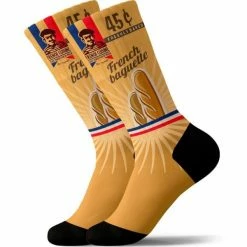 Remise ⌛ Chaussettes Vélo PULLIN LONG BAGUETT 22 Jaune 🥰
