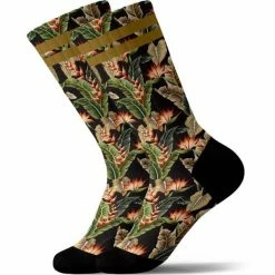 Grosses soldes ✔️ Chaussettes Vélo PULLIN LONG DARKFLO 22 Noir / Vert / Marron ✔️