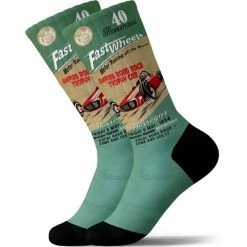 Remise 🎉 Chaussettes Vélo PULLIN LONG FASTWHE 22 Jaune / Vert 🎁