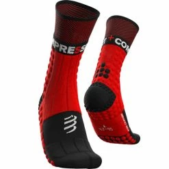 Budget 🌟 Chaussettes Trail Running COMPRESSPORT PRO RACING 🧦 SOCKS WINTER TRAIL RED/BLACK 22 Rouge / Noir 😉