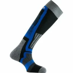 De gros 😍 Chaussettes De Ski THYO MI BAS MASTER 4 NOIR / BLEU 22 Bleu / Gris / Noir 🌟