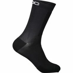 Promo 👍 Chaussettes Vélo POC LITHE MTB SOCK MID URANIUM BLACK 22 Noir 👏