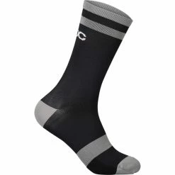 Meilleure vente 🎁 Chaussettes Vélo POC LURE MTB SOCK LONG URANIUM BLACK/GRANITE GREY 22 Noir 🌟
