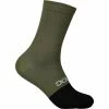 Nouveau 😍 Chaussettes Vélo POC FLAIR SOCK MID EPIDOTE GREEN/URANIUM BLACK 22 Vert / Noir 🤩