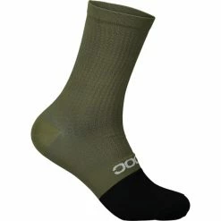 Nouveau 😍 Chaussettes Vélo POC FLAIR SOCK MID EPIDOTE GREEN/URANIUM BLACK 22 Vert / Noir 🤩