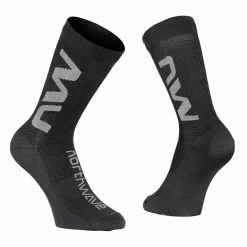 Meilleure affaire 🌟 Chaussettes Vélo NORTHWAVE EXTREME AIR SOCK BLACK/GREY 22 Gris / Noir 🛒