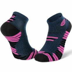 Offres 😍 Chaussettes Trail Running BV SPORT TRAIL ELITE BLUE/PINK 22  Bleu / Rose 🌟
