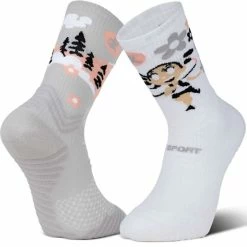 Coupon 🛒 Chaussettes Trail Running BV SPORT TRAIL ULTRA DBDB JAPON 22 Blanc 💯