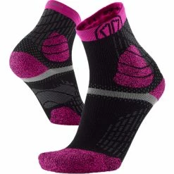 Grosses soldes 😍 Chaussettes Trail Running SIDAS TRAIL PROTECT BK/PK 22 Noir / Rose 😍