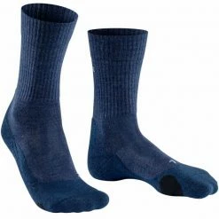 Coupon 😉 Chaussettes Randonnée FALKE TK2 WOOL 👖 JEANS 22 Bleu / Noir ❤️