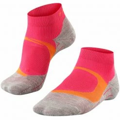 Bon marché 🎁 Chaussettes Trail Running FALKE RU4 COOL SHORT W PINK 22 Gris / Orange / Rose 🧨