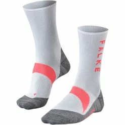 De gros 🔥 Chaussettes Vélo FALKE BC6 WHITE 22 Gris / Blanc / Rouge 😀