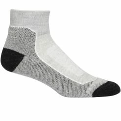 Grosses soldes 😉 Chaussettes Randonnée ICEBREAKER W HIKE+ LIGHT MINI BLIZZARD HTHR 22 Blanc / Gris / Noir 🛒
