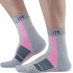 Tout neuf 😍 Chaussettes Randonnée MONNET MID AIR GREY PINK 22 Gris / Rose 😉 -Chaussettes sport Soldes 9 106974 middle air grey pink mdair2 1620 03
