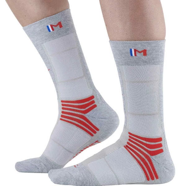 Promo 😍 Chaussettes Randonnée MONNET TREK AIR GREY RED 22 Gris / Rouge 😍 5 Promo 😍 Chaussettes Randonnée MONNET TREK AIR GREY RED 22 Gris / Rouge 😍 – Image 3