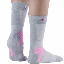 Sortie ⌛ Chaussettes Randonnée MONNET TREK AIR GREY PINK 22 Gris / Rose 🎉 -Chaussettes sport Soldes 9 106987 trek air grey pink tkair2 1620 04
