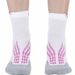 Meilleure vente 🥰 Chaussettes Trail Running MONNET RUN ELITE WHITE PINK 22 Blanc / Rose / Gris 🤩 -Chaussettes sport Soldes 9 107002 run elite white pink runelite 120 02