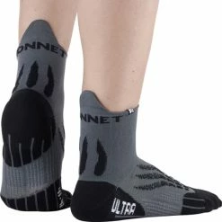 Meilleur prix ❤️ Chaussettes Trail Running MONNET TRAIL RUN ULTRA GREY BLACK 22 Gris / Noir ⌛ -Chaussettes sport Soldes 9 107006 trail run ultra grey black runultra 1602 03