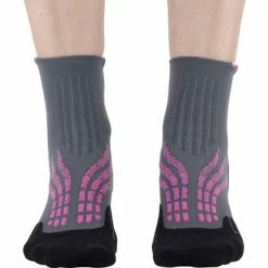 Nouveau 🎉 Chaussettes Trail Running MONNET TRAIL RUN ULTRA GREY PINK 22 Gris / Noir / Rose 😉 -Chaussettes sport Soldes 9 107007 trail run ultra grey pink runultra 1620 03