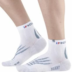 Tout neuf ✔️ Chaussettes Trail Running MONNET RUN X-LIGHT WHITE GREY 22 Blanc / Gris 👏 -Chaussettes sport Soldes 9 107008 run x light white grey runxl 116 02
