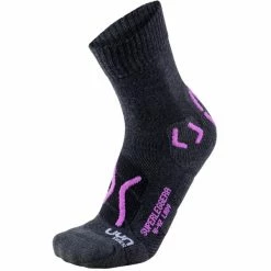 De gros 🎉 Chaussettes Randonnée UYN LADY TREKKING SUPERLEGGERA ANTHRACITE/PURPLE 22 Gris / Violet 👍
