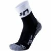 Promo 😉 Chaussettes Vélo UYN MAN CYCLING LIGHT WHITE/BLACK 22 Noir / Blanc / Gris 🌟 -Chaussettes sport Soldes 9 107152 man cycling light white black s100082 w030 01