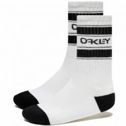 Tout neuf ✔️ Chaussettes Vélo OAKLEY B1B ICON 🧦 SOCKS WHITE 22 Blanc / Noir ✔️