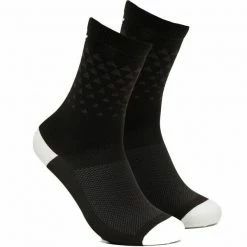 Promo 🔥 Chaussettes Vélo OAKLEY ALL MOUNTAIN MTB 🧦 SOCKS BLACKOUT 22 Noir / Blanc 🧨