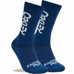 Coupon 💯 Chaussettes Vélo OAKLEY FACTORY PILOT MTB 🧦 SOCKS POSEIDON 22 Bleu 🎁