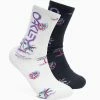 Remise ✔️ Chaussettes Vélo OAKLEY PARADISE B1B CREW SOCK WHITE 22 Multicolore / Blanc / Noir 🥰 -Chaussettes sport Soldes 9 107212 paradise b1b crew sock white fos900891 100 01