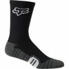 Meilleure vente 👍 Chaussettes Vélo FOX 6" RANGER CUSHION SOCK BLK 23 Noir / Gris / Blanc 🥰 -Chaussettes sport Soldes 9 108201 6 ranger cushion sock blk 29336 001 01