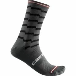 Acheter 🎉 Chaussettes Vélo CASTELLI UNLIMITED 18 SOCK DARK GREY/BLACK 22 Gris / Noir / Blanc ✨