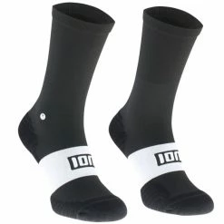 De gros ✔️ Chaussettes Vélo ION 🧦 SOCKS BIKE SHORT BLACK 22 Noir / Blanc 👏