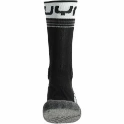 Bon marché 👍 Chaussettes Randonnée UYN MAN RUNNER'S ONE MID 🧦 SOCKS BLACK/WHITE 23 Blanc / Multicolore / Gris 🔔