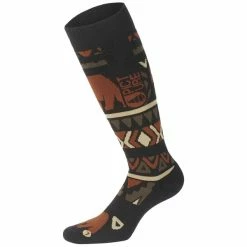 Vente flash 😀 Chaussettes De Ski PICTURE MAGICAL SKI 🧦 SOCKS ORIAL 23 Noir / Marron / Beige ❤️