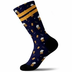 Coupon 👏 Chaussettes Vélo PULLIN LONG BINOUSE 22 Bleu / Jaune 🧨