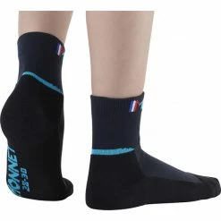 Meilleure affaire 😀 Chaussettes Randonnée MONNET MID JUNIOR GRIS BLEU 22 Noir / Bleu 🤩 -Chaussettes sport Soldes 9 1942 mid junior gris bleu mdjr 1610 04