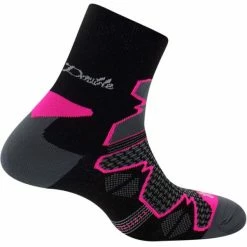 Acheter 🤩 Chaussettes Randonnée THYO LA DOUBLE TREK MID NOIR/ROSE 21 Noir / Rose 👍