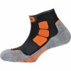 Budget 😉 Chaussettes Trail Running MONNET SOCQUETTE TRAIL AIR GRIS ORANGE 20 Gris / Noir 💯