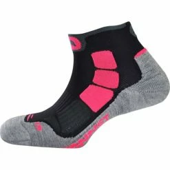 Vente flash ✔️ Chaussettes Trail Running MONNET TRAIL AIR GRIS ROSE 22 Gris / Noir 👏