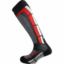 Offres 🎉 Chaussettes De Ski MONNET MI-BAS BACK SIDE GRIS ROUGE 23 Noir / Gris 🧨