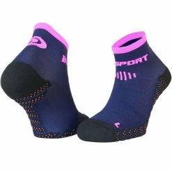 Acheter 🎁 Chaussettes Trail Running BV SPORT SOCQUETTE SCR ONE EVO BLUE/PINK 22  Noir / Bleu / Rose 🧨