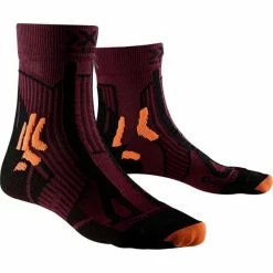 Bon marché 👍 Chaussettes Trail Running X-SOCKS TRAIL RUN ENERGY SUNSET ORANGE/OPAL BLACK 22 Noir / Rouge 😍