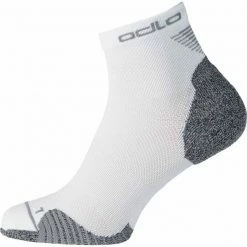 Sortie 🧨 Chaussettes Randonnée ODLO CHAUSSETTES MEDIUM CERAMICOOL WHITE 23 Blanc / Gris 👍