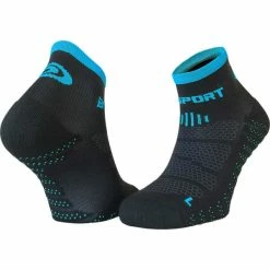 Remise ⭐ Chaussettes Trail Running BV SPORT SOCQUETTE SCR ONE EVO BLACK/BLUE 22  Noir / Bleu 🔥