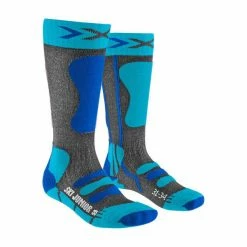 Top 10 🌟 Chaussettes De Ski X-SOCKS SKI JUNIOR 4.0 ANTHRACITE MELANGE/ELECTRIC BLUE 23 Bleu / Gris ❤️