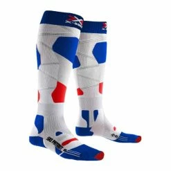 Grosses soldes 💯 Chaussettes De Ski X-SOCKS SKI PATRIOT 4.0 FRANCE 23 Bleu / Blanc / Rouge 😀