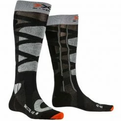 Budget 👍 Chaussettes De Ski X-SOCKS SKI CONTROL 4.0 ANTHRACITE MELANGE/X-ORANGE 23 Gris / Noir ⌛