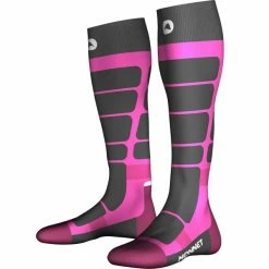 Le moins cher 🤩 Chaussettes De Ski MONNET MI-BAS JR ROSE 23 Gris / Rose 🧨
