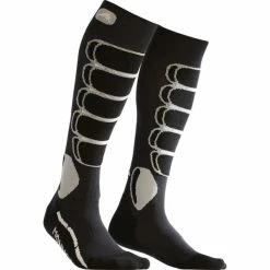 Tout neuf 🔔 Chaussettes De Ski MONNET MI-BAS ENERGY RACING BLANC 23 Noir / Blanc 🧨